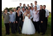 Bride, groom and boys